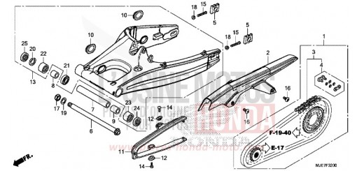 BRAS OSCILLANT CBR650FAJ de 2018